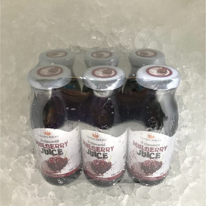 น้ำมัลเบอร์รี่พร้อมดื่ม ขนาด 180 ml แพ็ค 6 ขวด ตรา Queen Berry - รูปภาพ 2