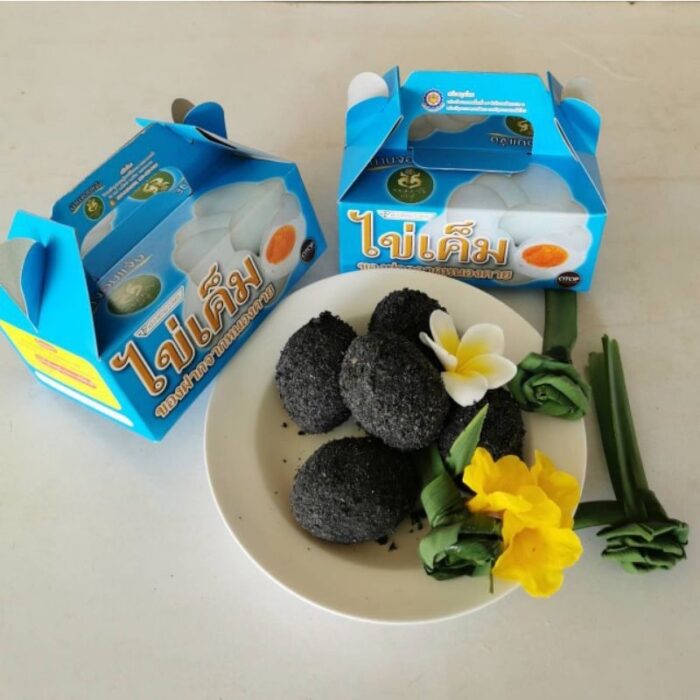 ไข่เค็มพอกดินจอมปลวก จำนวน 6 ฟอง ตรา บ้านจอมแจ้ง - รูปภาพ 5