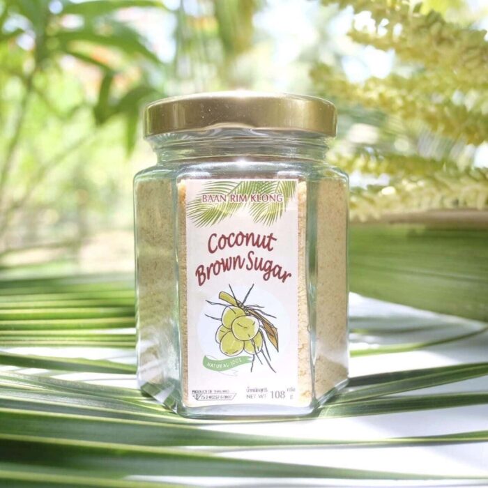น้ำตาลมะพร้าวผง ขนาด 108 กรัม ตรา บ้านริมคลอง (Baan Rim Klong)