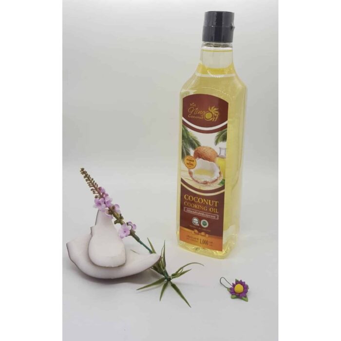 น้ำมันมะพร้าวสำหรับปรุงอาหาร ขนาด 1,000 ml ตรา Ning Coconut Oil