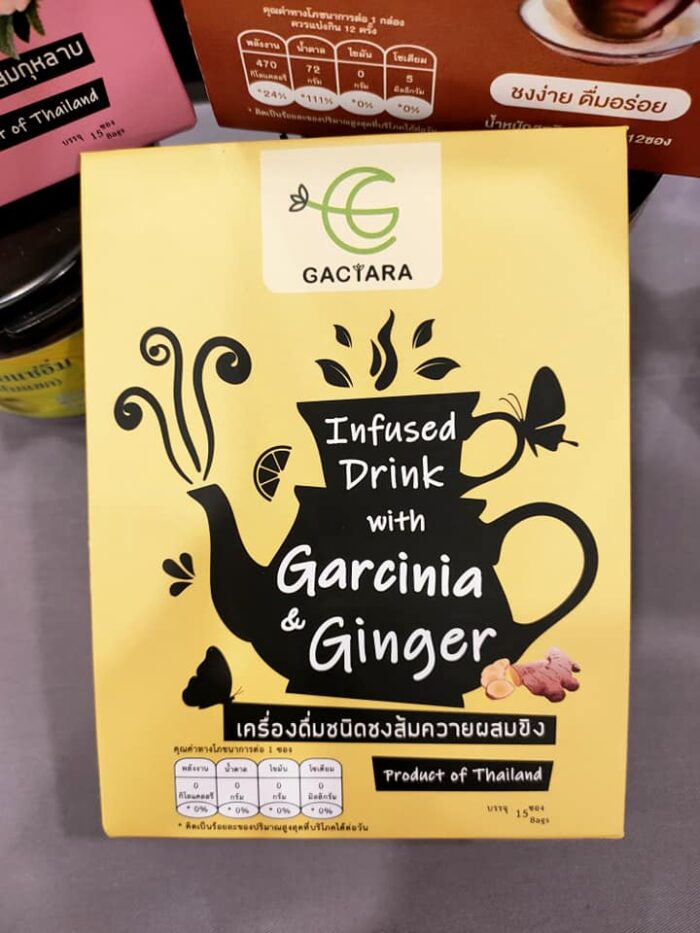 เครื่องดื่มชนิดชงส้มควายผสมขิง ตรา Gactara