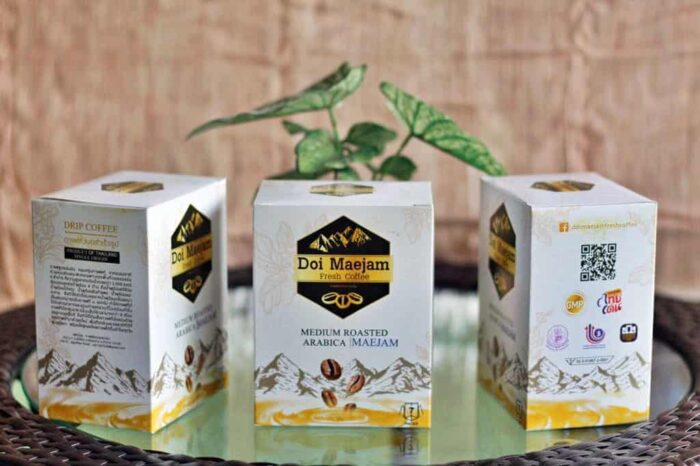 กาแฟดริป กาแฟอาราบิก้า คั่วกลาง ขนาด 105 กรัม ตรา ดอยแม่แจ๋ม (Doi Maejam)