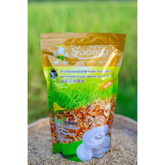 จมูกข้าวกล้องหอมมะลิเพาะงอกจากธรรมชาติ ขนาด 200 กรัม ตรา รุ่งอรุณ - Image 2