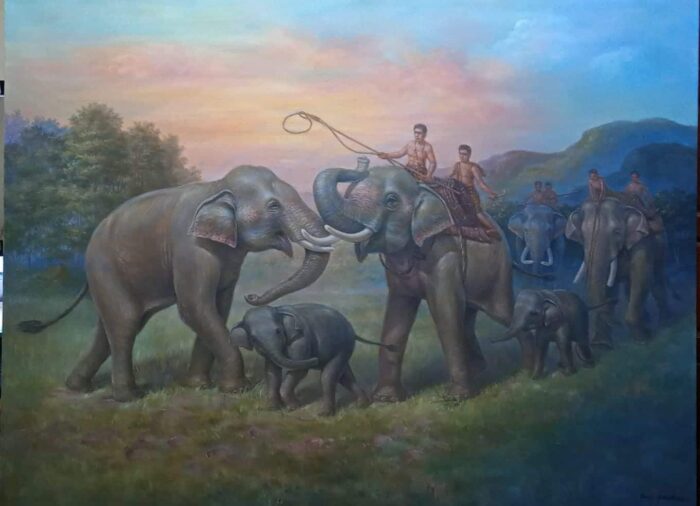 ภาพวาด จากหมู่บ้านช้าง จ.สุรินทร์ ตรา พร อาร์ทช้อป - รูปภาพ 7