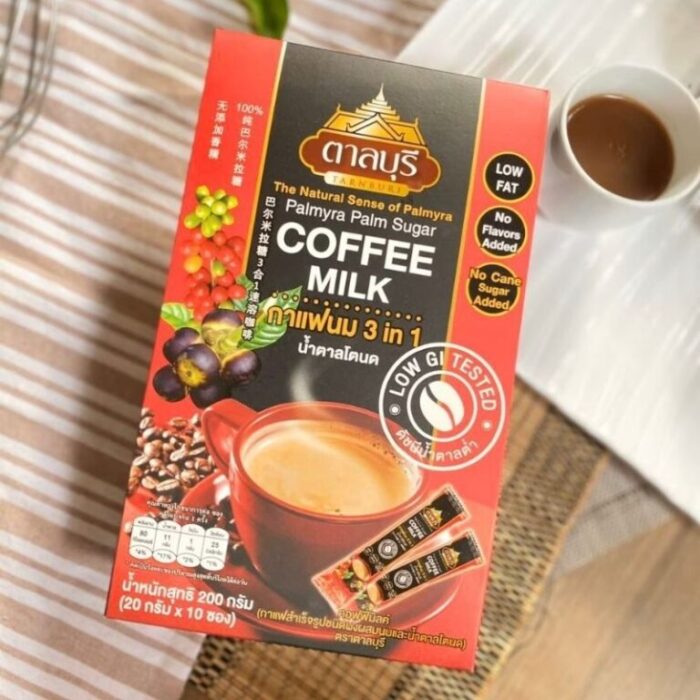 กาแฟนม 3 in 1 น้ำตาลโตนด 200 กรัม ตรา ตาลบุรี
