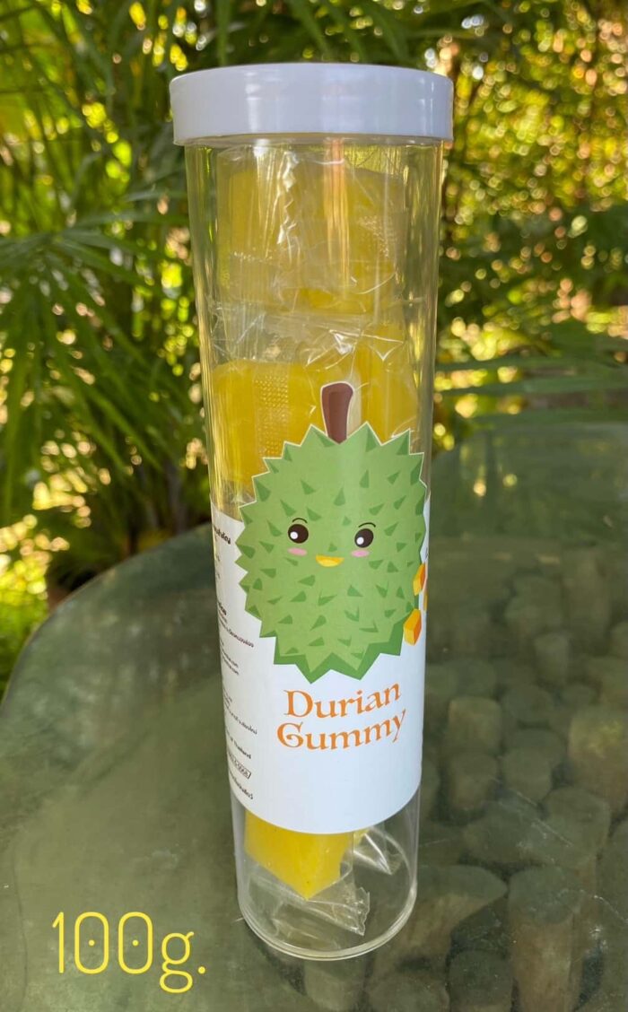เยลลี่ทุเรียน (Durian Gummy) ขนาด 100 กรัม ตรา สวนปทุมทิพย์