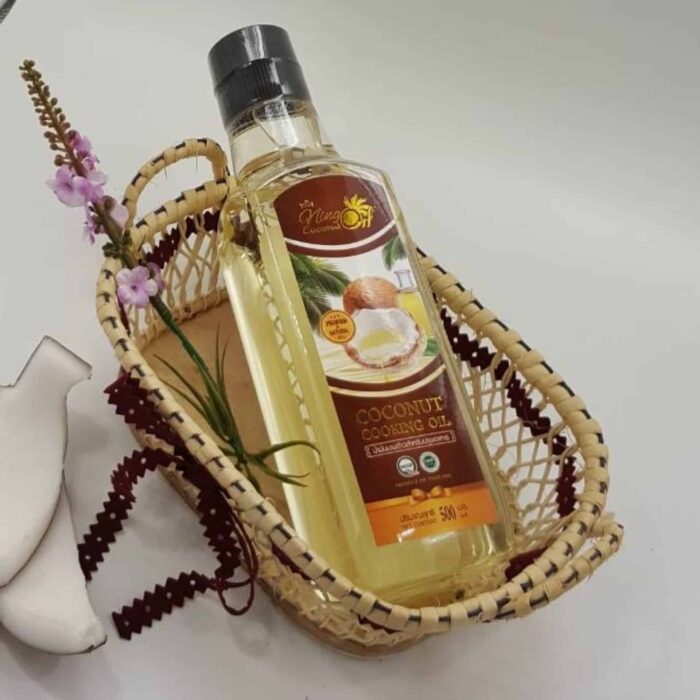 น้ำมันมะพร้าวสำหรับปรุงอาหาร ขนาด 500 ml ตรา Ning Coconut Oil