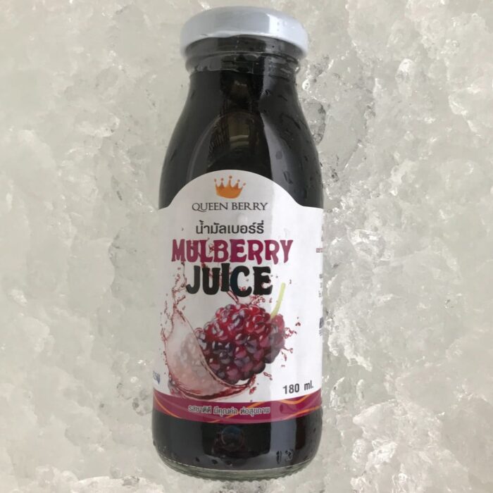 น้ำมัลเบอร์รี่พร้อมดื่ม ขนาด 180 ml x 30 ขวด (ยกลัง) ตรา Queen Berry - รูปภาพ 2