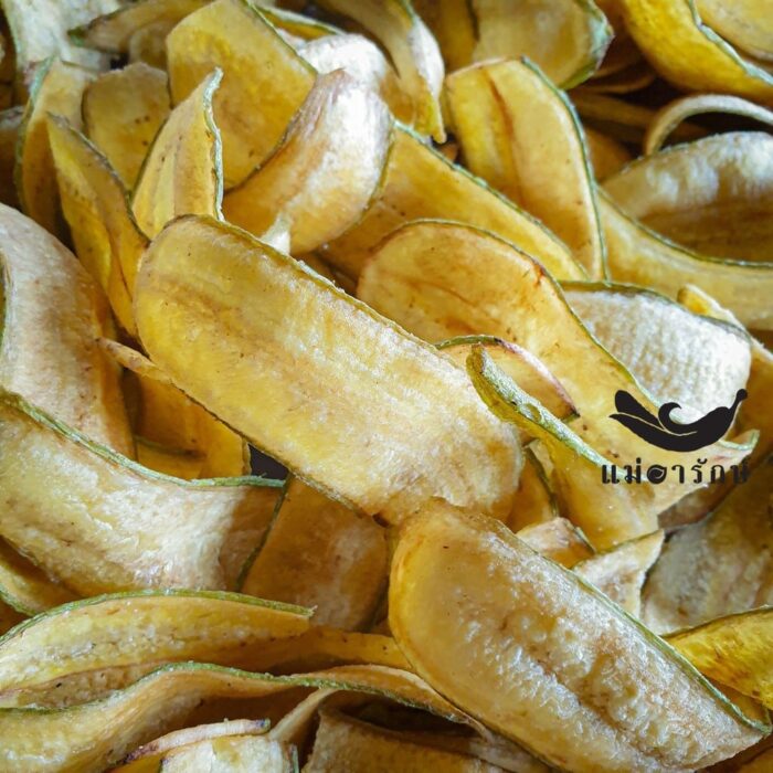 กล้วยกระทบเปลือก (กล้วยส้มทอดทั้งเปลือก อบเกลือ เค็มน้อย) ขนาด 500 กรัม ตรา แม่อารักษ์ - รูปภาพ 3