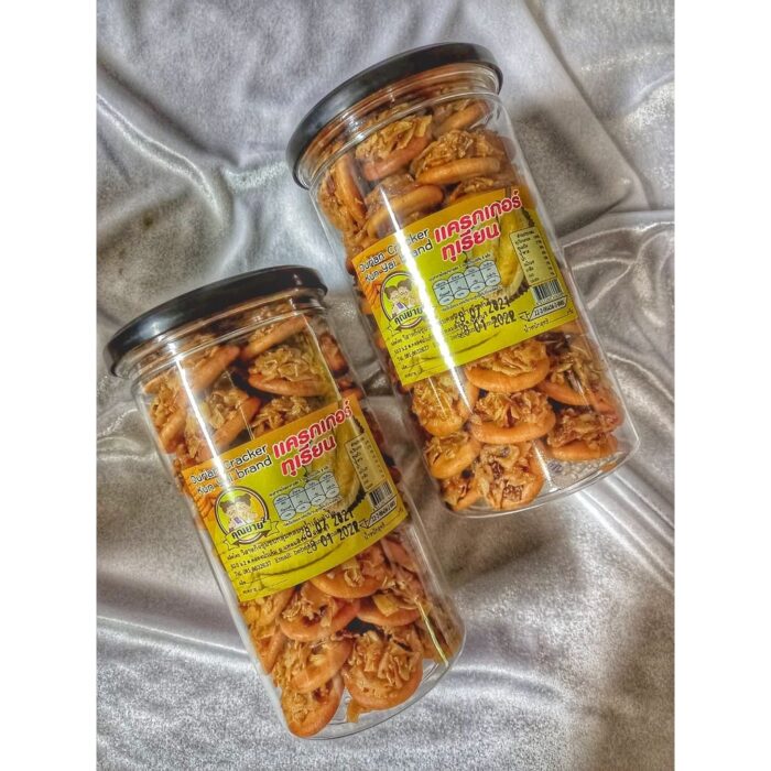 มินิแครกเกอร์หน้าทุเรียน ขนาด 200 กรัม ตรา คุณยาย²