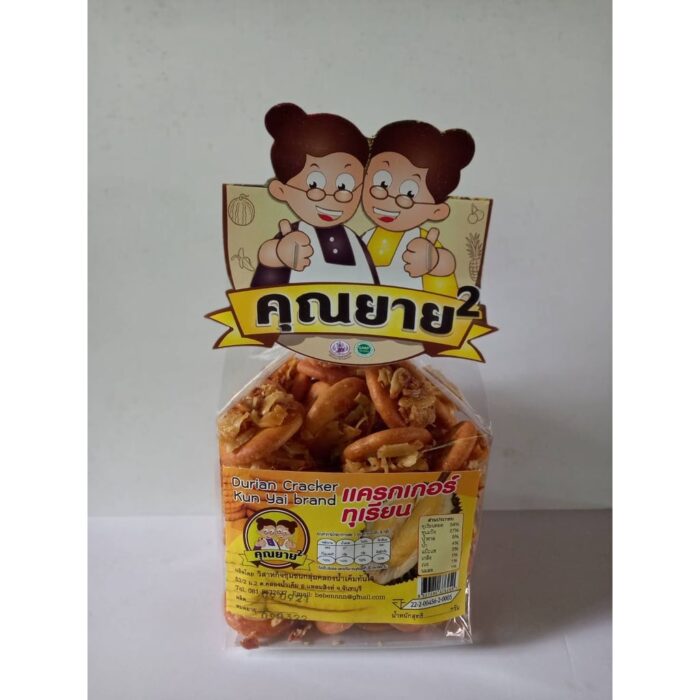 มินิแครกเกอร์หน้าทุเรียน แบบถุง ขนาด 180 กรัม ตรา คุณยาย² - Image 3