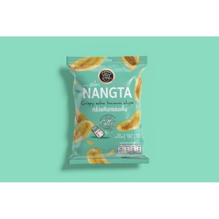 กล้วยหินทอดกรอบ รสเค็ม ขนาด 30 กรัม ตรา นังตา (NANGTA)