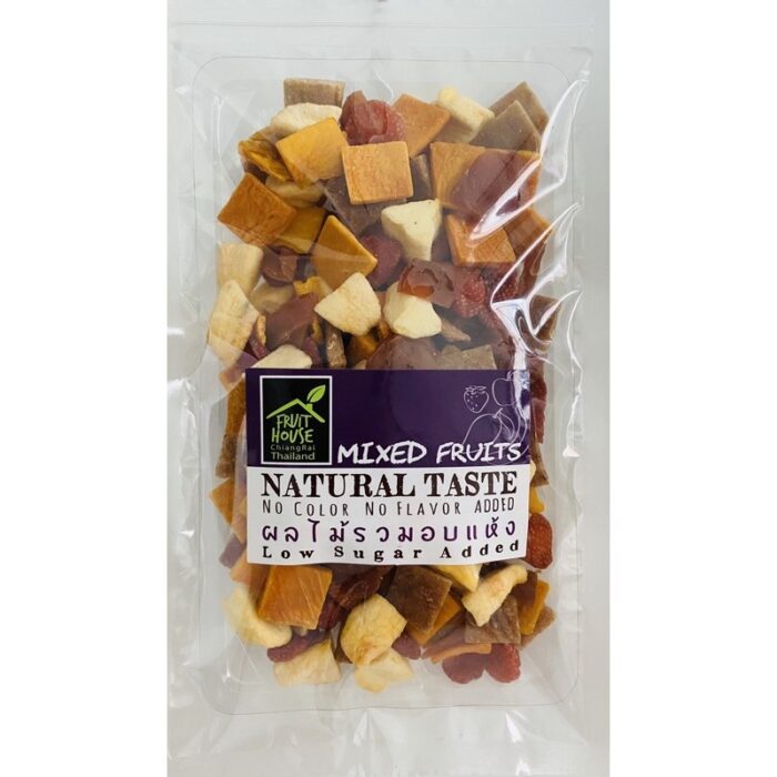 ผลไม้รวม อบแห้ง ขนาด 250 กรัม ตรา บ้านผลไม้ (Fruit House)