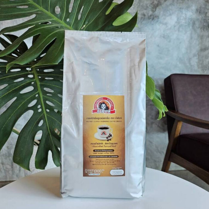กาแฟสำเร็จรูปชนิดเกล็ด ขนาด 1 กิโลกรัม ตรา ถ้ำสิงห์