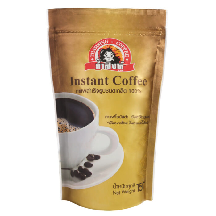 กาแฟสำเร็จรูปชนิดเกล็ด ขนาด 150 กรัม ตรา ถ้ำสิงห์