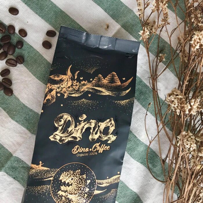 Dino Coffee เมล็ดกาแฟคั่วกลาง NO.2 (250g) ตรา โรงคั่วกาแฟไดโนเสาร์