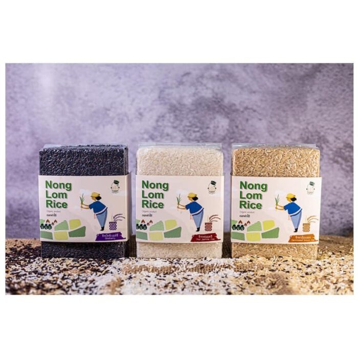 ข้าวกล้องงอก (ข้าวหอมมะลิงอก) น้ำหนัก 1 กิโลกรัม ตรา Nong Lom Rice - Image 2