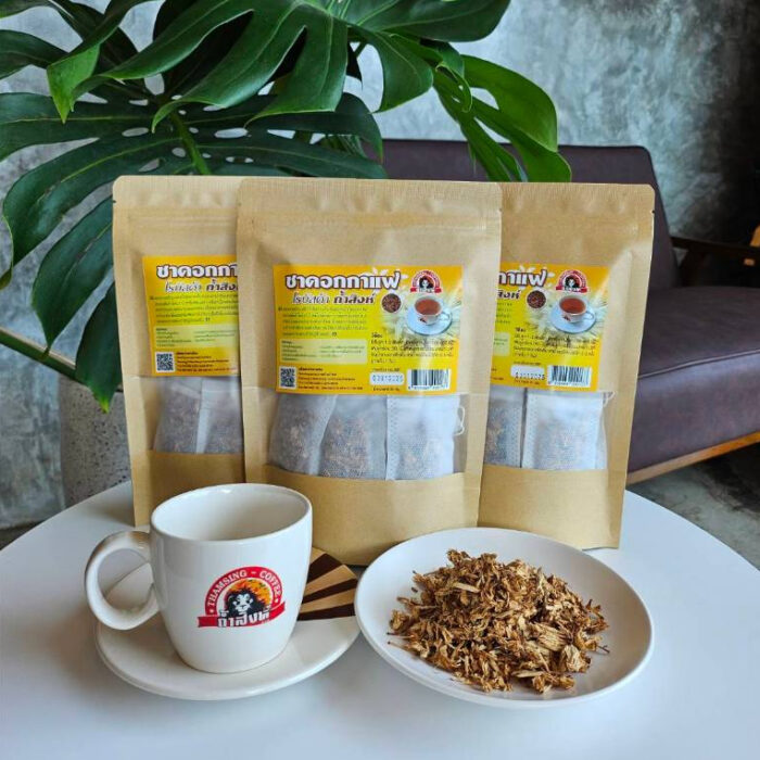 ชาดอกกาแฟโรบัสต้า ขนาด 20 กรัม (บรรจุซองละ 1 กรัม x 20 ซอง) ตรา ถ้ำสิงห์ - Image 4