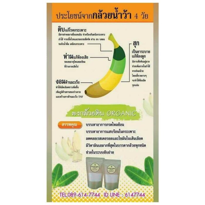 ผงกล้วยดิบ 6 ซอง ๆ ละ 200 กรัม ตรา แม่อุบล - รูปภาพ 5