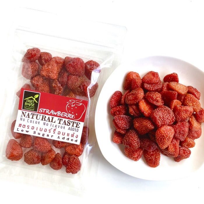 สตรอเบอร์รี่ อบแห้ง ขนาด 85 กรัม ตรา บ้านผลไม้ (Fruit House) - Image 2