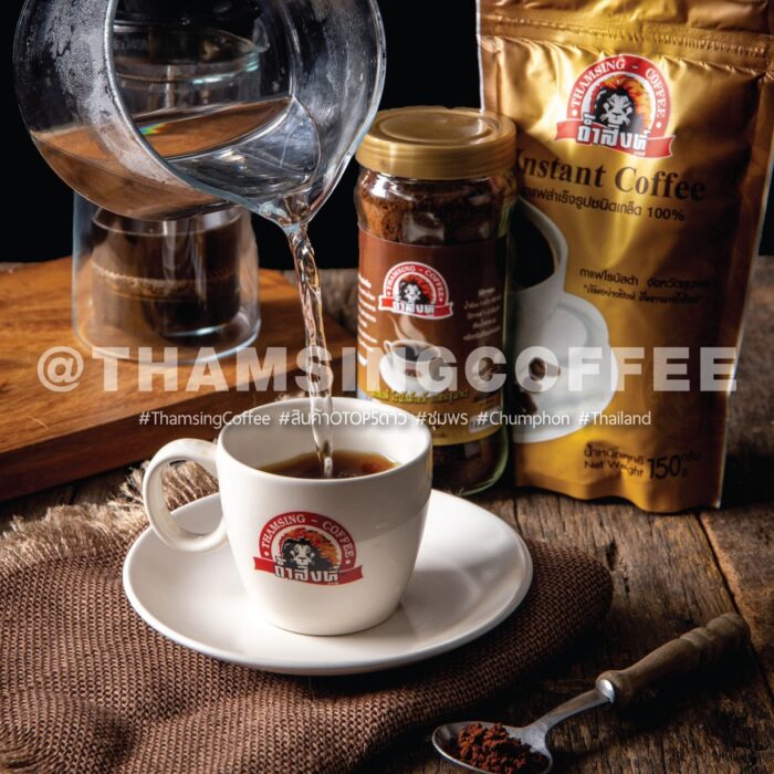 กาแฟสำเร็จรูปชนิดเกล็ด บรรจุขวด ขนาด 120 กรัม ตรา ถ้ำสิงห์ - รูปภาพ 2