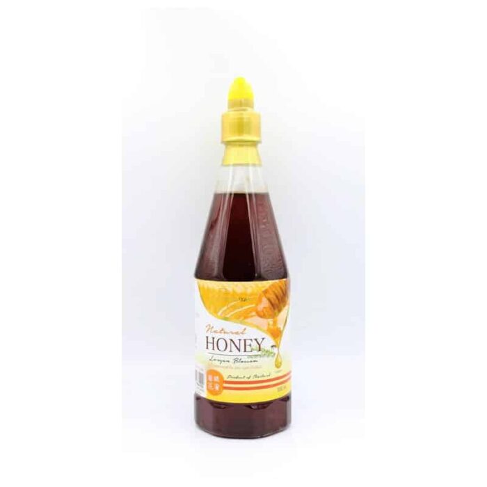 น้ำผึ้งเกสรดอกลำไย ขนาด 1000 ml ตรา บุษราคัม ฮันนี่