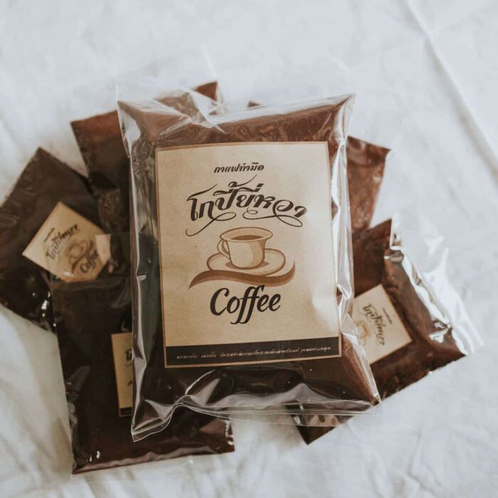 กาแฟโบราณกึ่งสำเร็จรูปชนิดซอง ขนาด 500 กรัม ตรา โกปี๊ยี่หวา