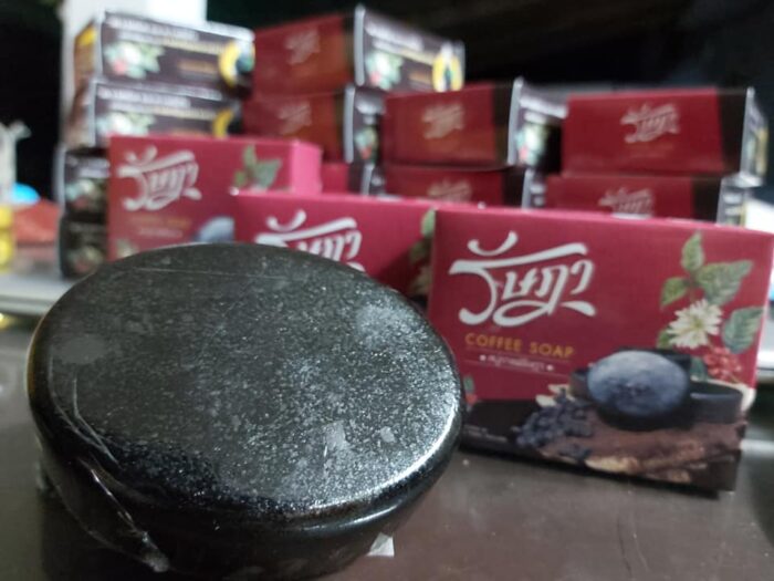 สบู่กาแฟ ผสมผงสครับกาแฟที่คัดพิเศษ ขนาด 100 กรัม ตรา รัษฎา - รูปภาพ 7