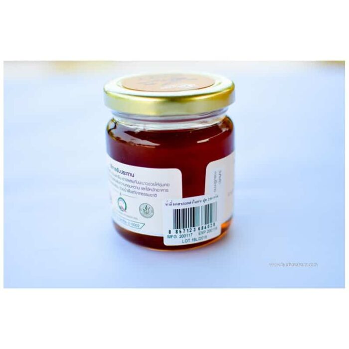 น้ำผึ้งเกสรดอกลำไย ขนาด 250 กรัม ตรา บุษราคัม ฮันนี่ - Image 2
