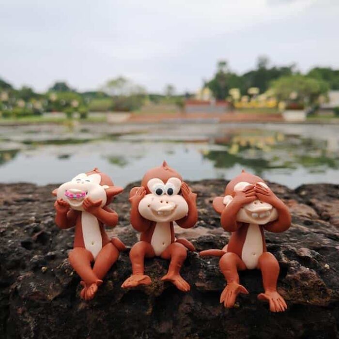 ตุ๊กตา ลิงห้อยขา​ ตรา กลุ่มปั้นลิง