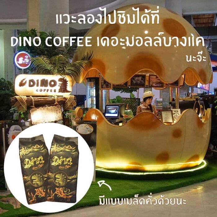 Dino Coffee เมล็ดกาแฟคั่วกลาง NO.2 (250g) ตรา โรงคั่วกาแฟไดโนเสาร์ - รูปภาพ 4