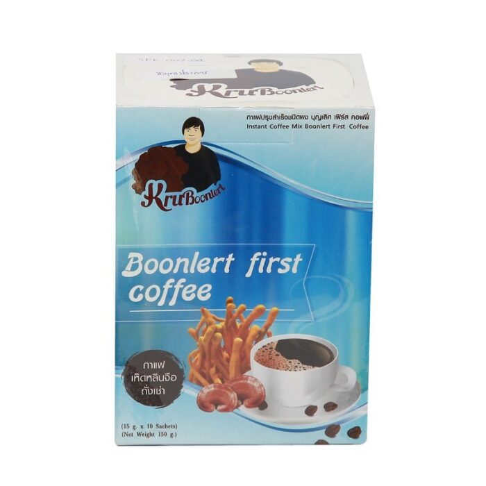 กาแฟปรุงสำเร็จชนิดผง ผสมเห็ดหลินจือและถั่งเช่า