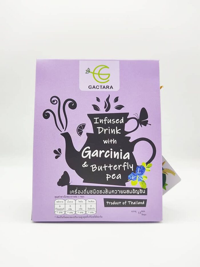 เครื่องดื่มชนิดชงส้มควายผสมอัญชัญ ตรา Gactara