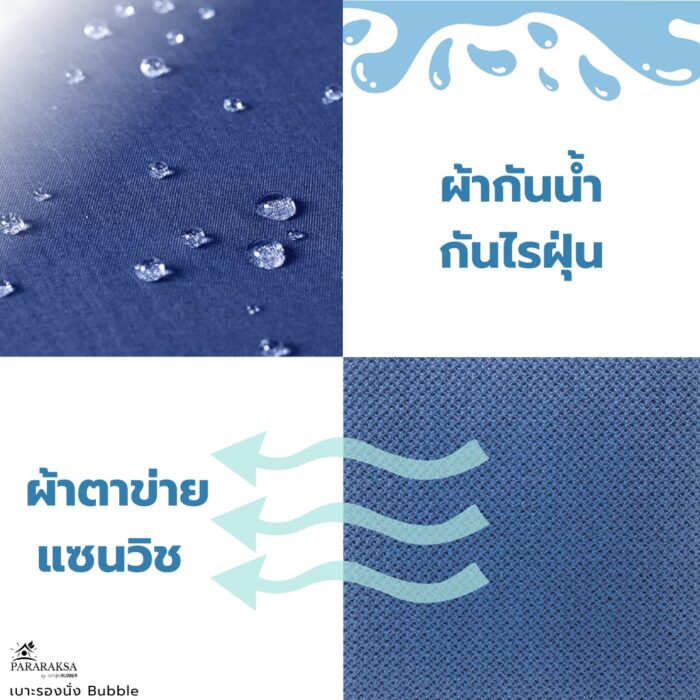 เบาะรองนั่งยางพารา รุ่น Bubble ตรา ParaRuksa - รูปภาพ 14