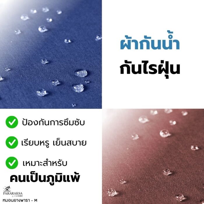 หมอนยางพาราบด ไซส์ M ตรา ParaRuksa - รูปภาพ 18