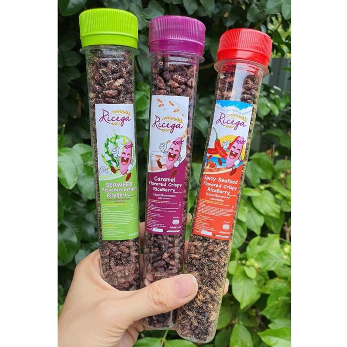RICEGA SNACK SHOT รสสาหร่าย ตรา โชคอนันต์ฟาร์ม
