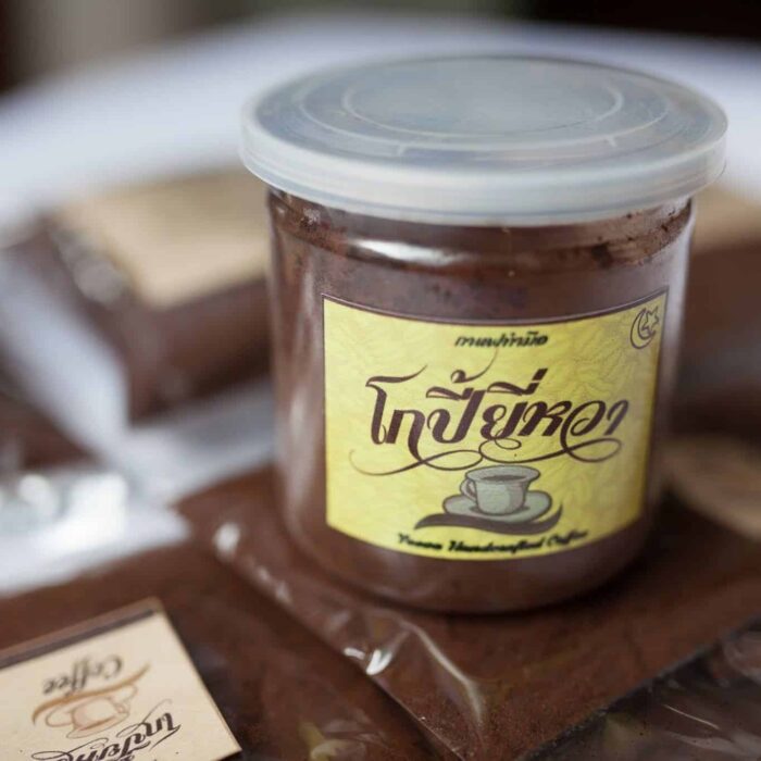กาแฟโบราณกึ่งสำเร็จรูปชนิดกระปุก ตรา โกปี๊ยี่หวา
