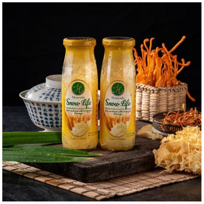 เครื่องดื่มถั่งเช่าผสมเห็ดหิมะ สูตรใบเตย-หญ้าหวาน และ สูตรน้ำผึ้ง ตรา หอมรดา - รูปภาพ 3