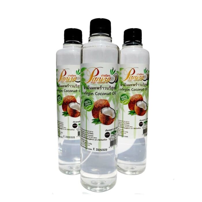น้ำมันมะพร้าวสกัดเย็น ขนาด 500 ml ตรา ปาณิษา