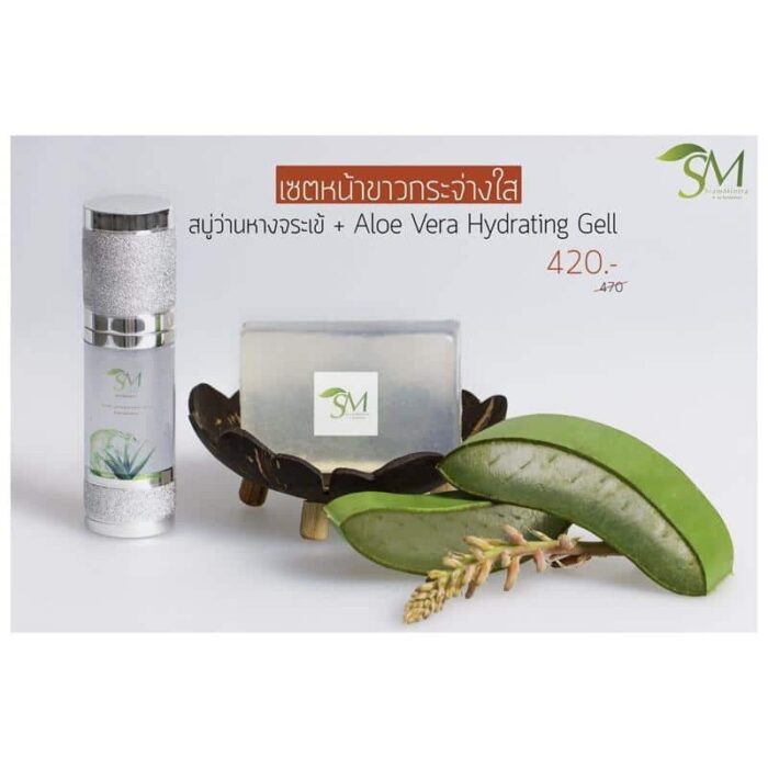 เซตหน้าขาวกระจ่างใส ตรา Siammintra Aloe Vera