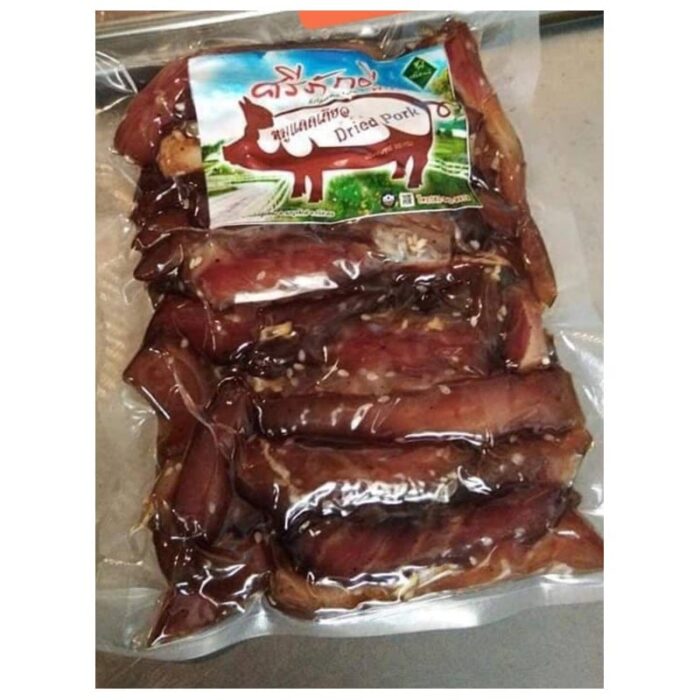เนื้อหมูขุนแดดเดียวปลอดสาร น้ำหนัก 250 กรัม ตรา ศรีภักดีฟาร์ม - รูปภาพ 2